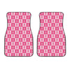 Breast Cancer Awareness Pattern Print Front Car Floor Mats