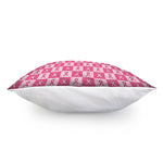 Breast Cancer Awareness Pattern Print Pillow Cover
