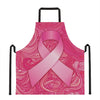 Breast Cancer Awareness Ribbon Print Apron