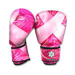 Breast Cancer Awareness Ribbon Print Boxing Gloves