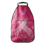 Breast Cancer Awareness Ribbon Print Car Seat Organizers
