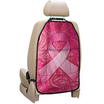 Breast Cancer Awareness Ribbon Print Car Seat Organizers