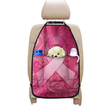 Breast Cancer Awareness Ribbon Print Car Seat Organizers