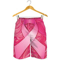 Breast Cancer Awareness Ribbon Print Men's Shorts