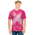 Breast Cancer Awareness Ribbon Print Men's T-Shirt