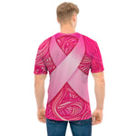 Breast Cancer Awareness Ribbon Print Men's T-Shirt