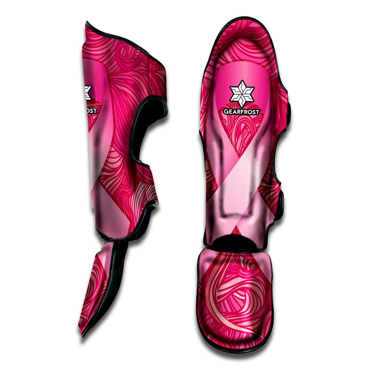 Breast Cancer Awareness Ribbon Print Muay Thai Shin Guard