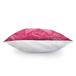 Breast Cancer Awareness Ribbon Print Pillow Cover