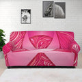 Breast Cancer Awareness Ribbon Print Sofa Cover