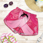 Breast Cancer Awareness Ribbon Print Women's Shorts