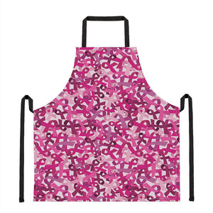 Breast Cancer Awareness Symbol Print Apron