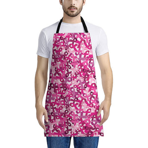 Breast Cancer Awareness Symbol Print Apron