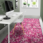 Breast Cancer Awareness Symbol Print Area Rug