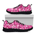 Breast Cancer Awareness Symbol Print Black Running Shoes