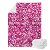 Breast Cancer Awareness Symbol Print Blanket