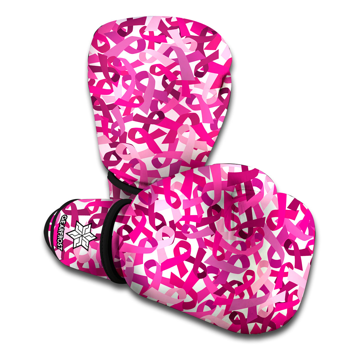 Breast Cancer Awareness Symbol Print Boxing Gloves