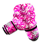 Breast Cancer Awareness Symbol Print Boxing Gloves