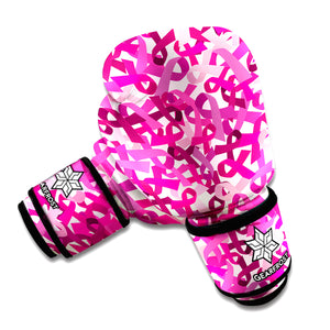 Breast Cancer Awareness Symbol Print Boxing Gloves