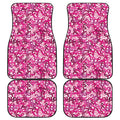 Breast Cancer Awareness Symbol Print Front and Back Car Floor Mats