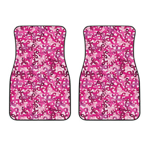 Breast Cancer Awareness Symbol Print Front Car Floor Mats