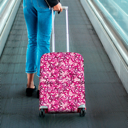 Breast Cancer Awareness Symbol Print Luggage Cover