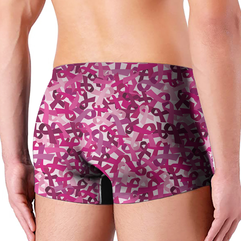 Breast Cancer Awareness Symbol Print Men's Boxer Briefs