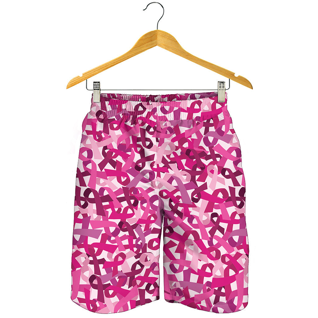 Breast Cancer Awareness Symbol Print Men's Shorts