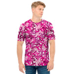Breast Cancer Awareness Symbol Print Men's T-Shirt