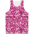 Breast Cancer Awareness Symbol Print Men's Tank Top