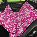 Breast Cancer Awareness Symbol Print Pet Car Back Seat Cover