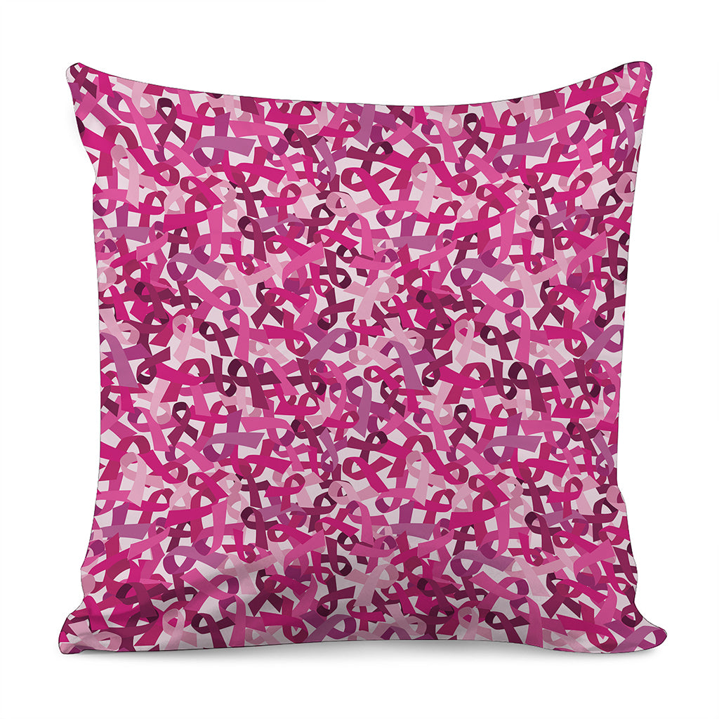 Breast Cancer Awareness Symbol Print Pillow Cover
