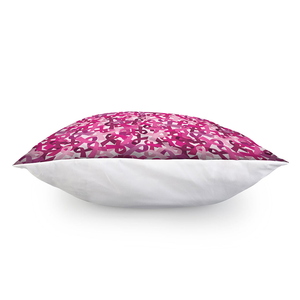 Breast Cancer Awareness Symbol Print Pillow Cover