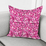 Breast Cancer Awareness Symbol Print Pillow Cover