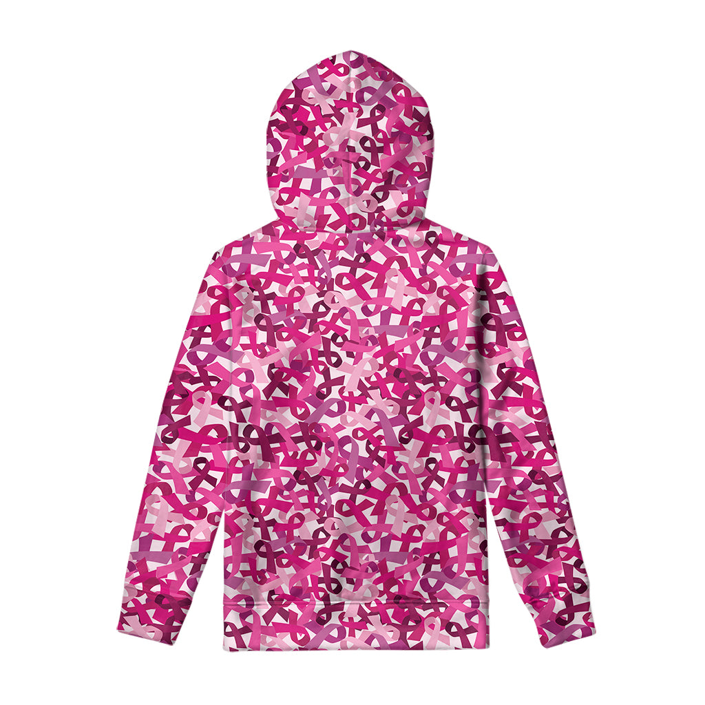 Breast Cancer Awareness Symbol Print Pullover Hoodie