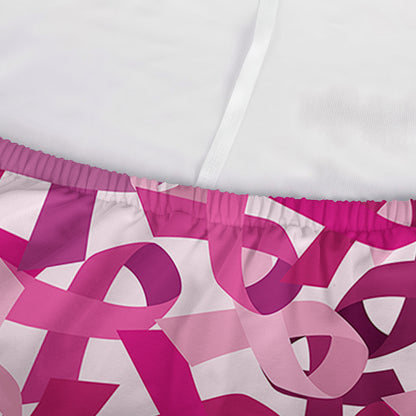 Breast Cancer Awareness Symbol Print Sofa Cover