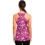 Breast Cancer Awareness Symbol Print Women's Racerback Tank Top