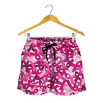 Breast Cancer Awareness Symbol Print Women's Shorts