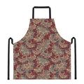 Brick Floral Bohemian Pattern Print Apron