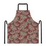 Brick Floral Bohemian Pattern Print Apron