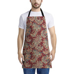 Brick Floral Bohemian Pattern Print Apron