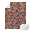 Brick Floral Bohemian Pattern Print Blanket
