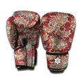 Brick Floral Bohemian Pattern Print Boxing Gloves