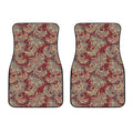 Brick Floral Bohemian Pattern Print Front Car Floor Mats