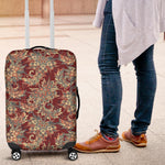 Brick Floral Bohemian Pattern Print Luggage Cover GearFrost