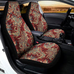 Brick Floral Bohemian Pattern Print Universal Fit Car Seat Covers