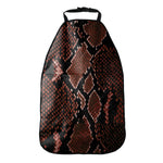 Brick Red Python Snakeskin Print Car Seat Organizers