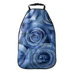 Bright Blue Rose Print Car Seat Organizers