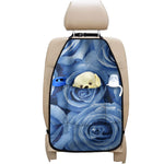 Bright Blue Rose Print Car Seat Organizers