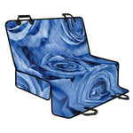 Bright Blue Rose Print Pet Car Back Seat Cover