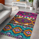 Bright Colors Aztec Pattern Print Area Rug GearFrost